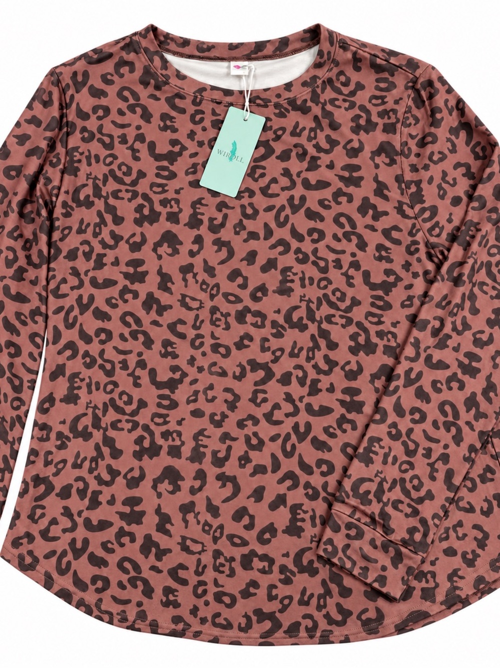 Leopard tunic fleece lined
